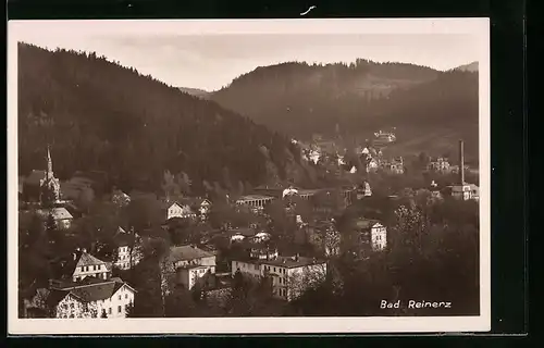 AK Bad Reinerz, der Ort aus der Vogelschau