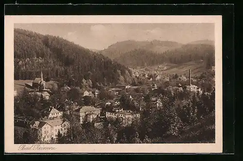 AK Bad Reinerz, der Ort aus der Vogelschau