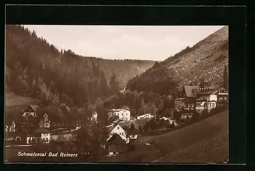 AK Bad Reinerz, Blick auf das Schmelzetal