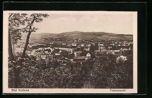 AK Bad Kudowa, Totalansicht des Ortes