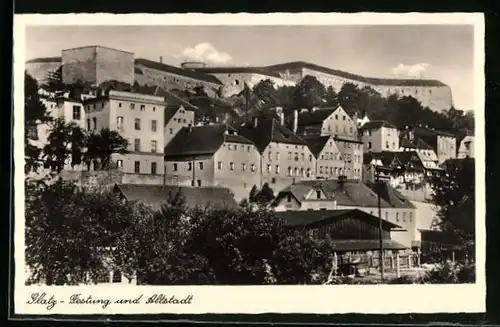 AK Glatz, Festung und Altstadt