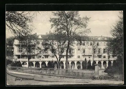 AK Bad Langen-Schwalbach, Blick auf das Hotel Alleesaal