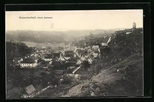 AK Waischenfeld /fränk. Schweiz, der Ort aus der Vogelschau