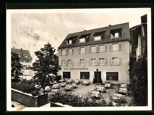 AK Ulm /Donau, Hotel und Gaststätte Schlossbräustüble