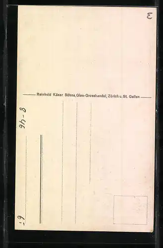 Künstler-AK Fabrikation von gezogenem Fensterglas