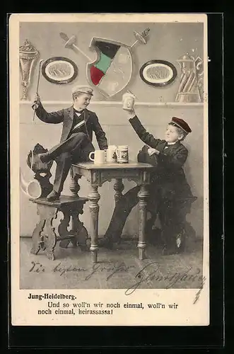 AK Jung-Heidelberg, Und so woll`n wir noch einmal, woll`n wir noch einmal, heirassassa!, studentische Szene