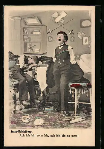 AK Jung-Heidelberg, Ach ich bin so müde, ach ich bin so matt!, studentische Szene