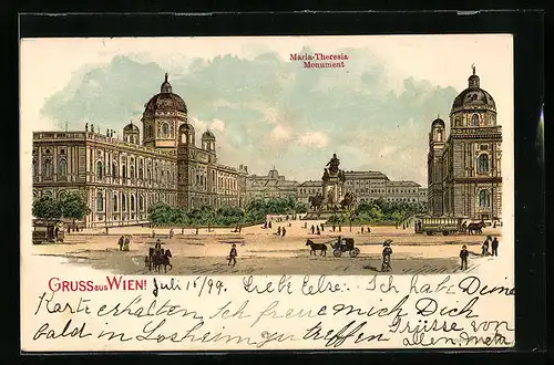 AK Wien, Maria-Theresia Monument