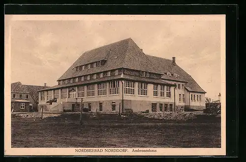 AK Norddorf /Nordsee, Ambronenhaus, Gebäudeansicht
