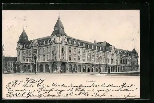 AK Hamburg-Altona, Kaiserhof mit Zigarrengeschäft