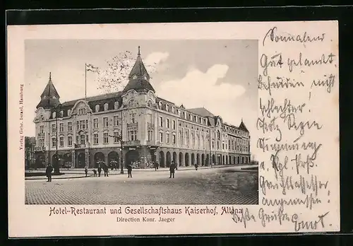 AK Hamburg-Altona, Hotel-Restaurant und Gesellschaftshaus Kaiserhof