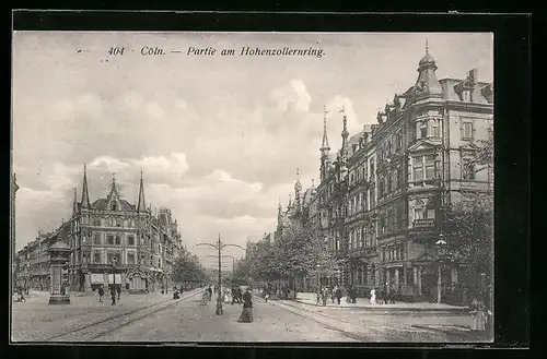 AK Köln-Neustadt, Partie am Hohenzollernring