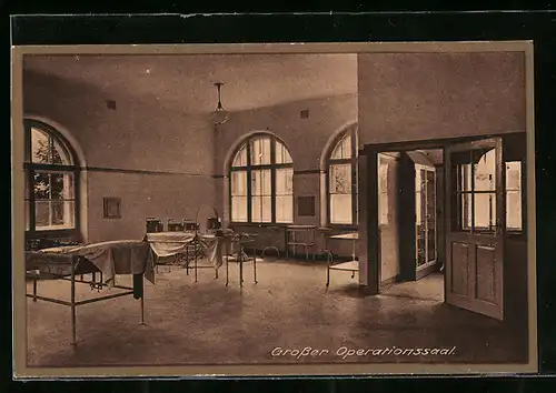 AK Altdorf bei Nürnberg, Wichernhaus des Landesverein für innere Mission, Grosser Operationssaal, Innenansicht