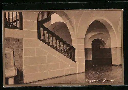 AK Altdorf bei Nürnberg, Wichernhaus des Landesverein für innere Mission, Treppenaufgang