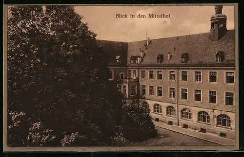 AK Altdorf bei Nürnberg, Wichernhaus des Landesverein für innere Mission, Blick in den Mittelhof