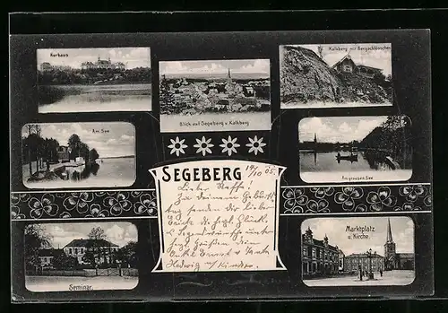 AK Segeberg, Kurhaus, Marktplatz und Kirche