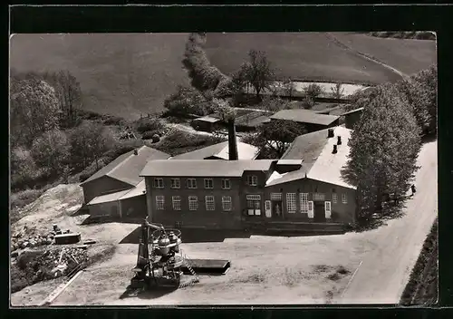 AK Bad Segeberg, Meierei Genossenschaft Krems II. aus der Vogelschau