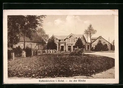 AK Kaltenkirchen i. Holst., Platz an der Kirche