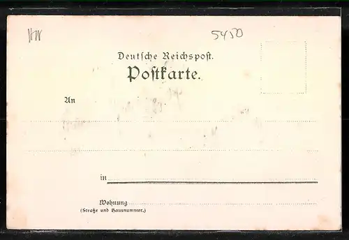 Lithographie Drachenfels, Aussicht vom Rolandsbogen und Drachenburg