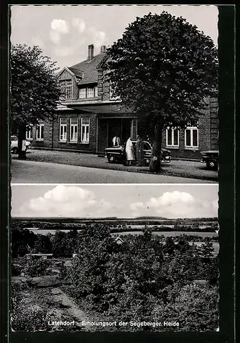 AK Latendorf, Lindemann Gasthaus, Teilansicht