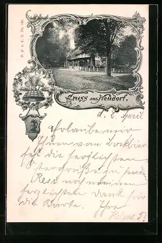 AK Neudorf bei Eutin, Gasthof im Ort