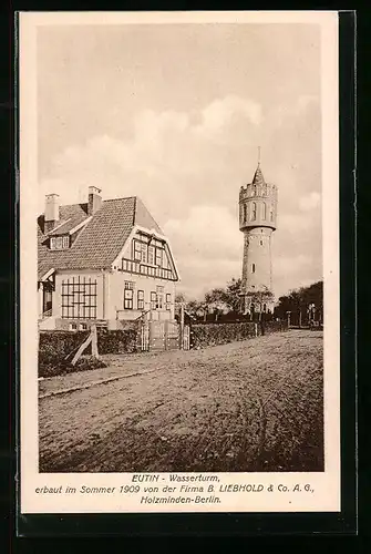 AK Eutin, Strasse am Wasserturm