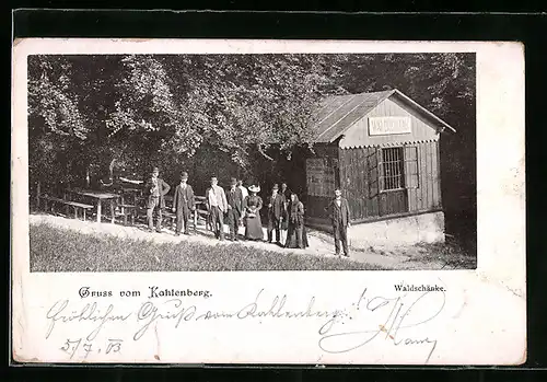 AK Wien-Kahlenberg, Gruss von der Waldschänke