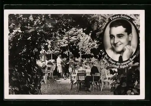 AK Wien-Nussdorf, Franz Schier`s Gasthof und Prachtgarten in der Hackhofergasse 12