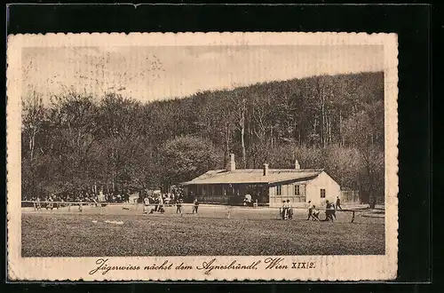 AK Wien, Jägerwiese nächst dem Agnesbündl