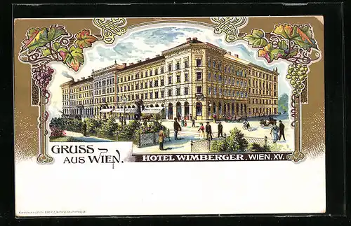 Lithographie Wien, Hotel Wimberger