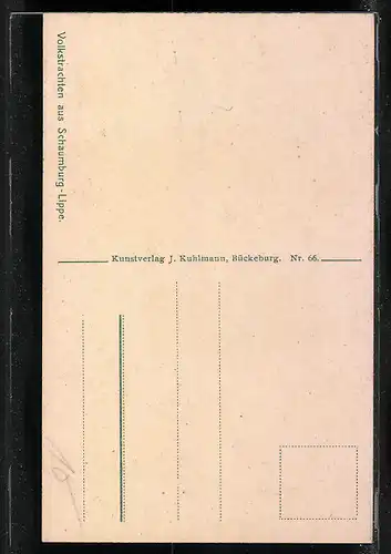 AK Heranwachsende in Schaumburg-Lippe`scher Landestracht