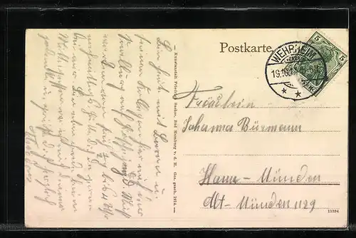 AK Saalburg, Römerkastell, Statue Kaiser Antonius