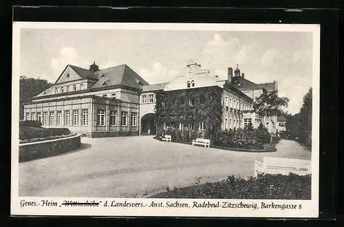 AK Radebeul-Zitzschewig, Genesungsheim der LVA Sachsen