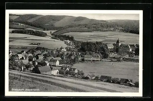 AK Grafschaft /Sauerl., Teilansicht mit Umgebung