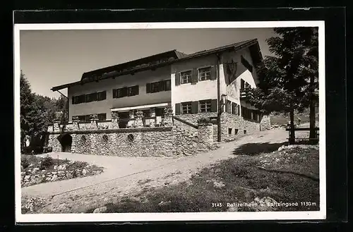 AK Spitzingsee, Polizeiheim am Spitzingsee mit Strasse
