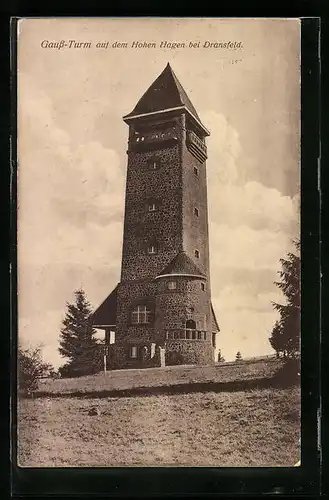 AK Dransfeld, Gauss-Turm auf dem Hohen Hagen