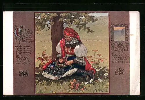 AK Co dela Kaca, Slowakin sitzt unter einem Baum