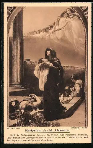 Künstler-AK Martyrium des hl. Alexander