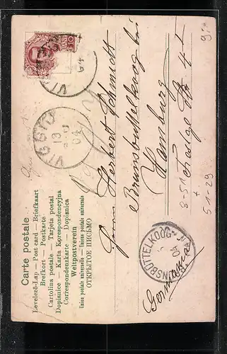 AK Costume ticinese, Händlerin in der Schweiz, Ziegen