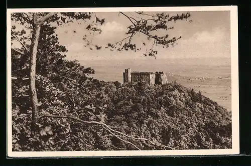 AK Neustadt a. Hdt. /Rhpf., Das historische Hambacher Schloss, Ganzsache WHW Winterhilfswerk 1934-35