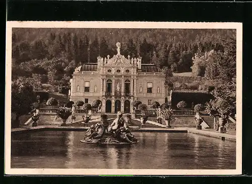 AK Ettal, Schloss Lindenhof, Ganzsache WHW Winterhilfswerk 1934-35