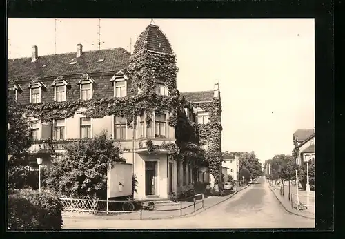 AK Lubmin / Ostseebad, Blick in die Karl-Marx-Strasse