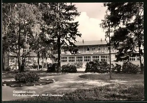 AK Lubmin / Ostseebad, FDGB-Erholungsheim Adolf Diesterweg