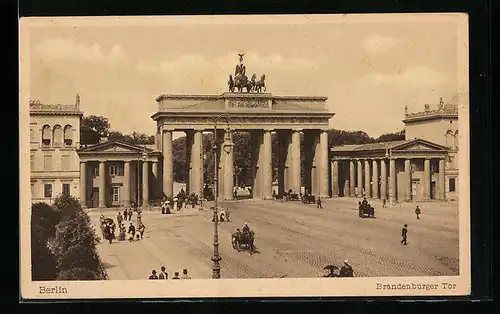 AK Berlin, Blick auf das Brandenburger Tor
