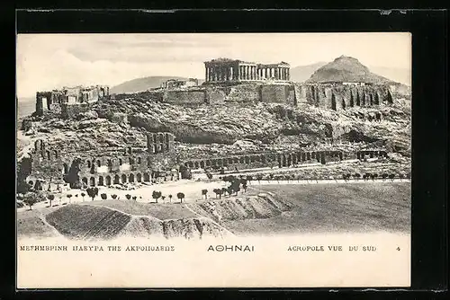 AK Athen, Acropole veu du sud