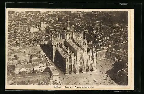 AK Milano, Duomo, Veduta Panoramica