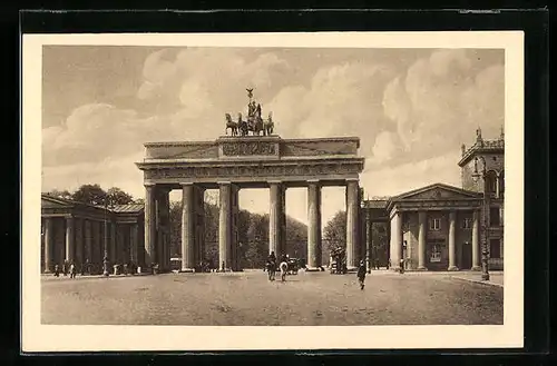 AK Berlin, Blick auf das Brandenburger Tor