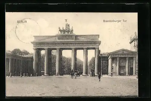 AK Berlin, Brandenburger Tor, Vorderansicht