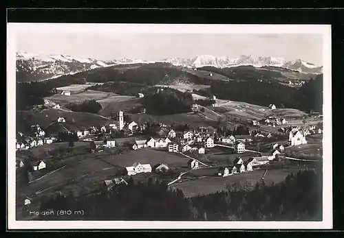 AK Heiden, Totale vom Berg aus gesehen