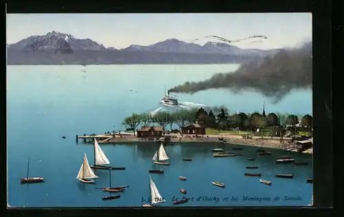 AK Ouchy, le Port et les Montagnes de Savoie